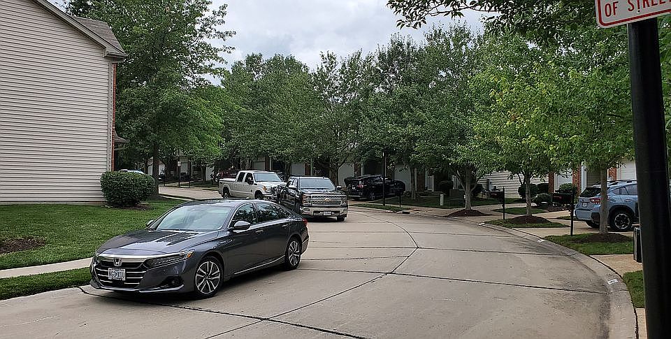 Front view facing street