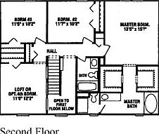 Upstairs layout