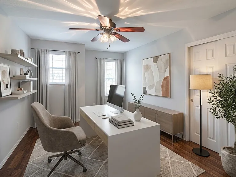 Upstairs bedroom #3 (staged as an office)