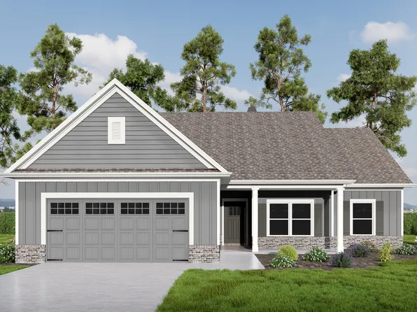 (GA)The Carson | Front Entry Plan, Belle Woode Estates