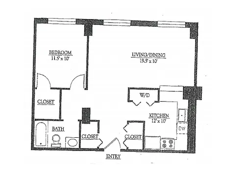 Floor plan 1X1