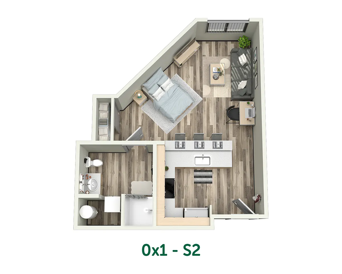 Floor plan 0X1 S2