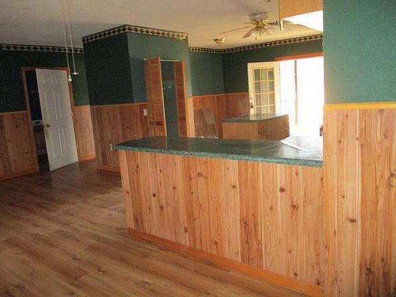 kitchen and dining area