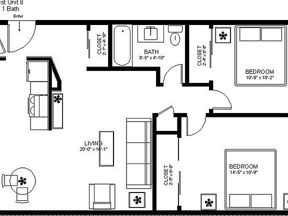 5th image of 587 N Rosa Parks Way APT 3