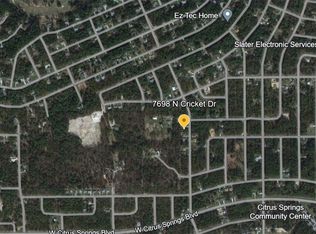 7698 N Cricket Dr, Citrus Springs, FL 34434