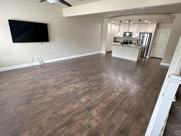 Living room and kitchen