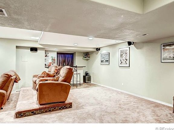 Media Room in Finished Basement