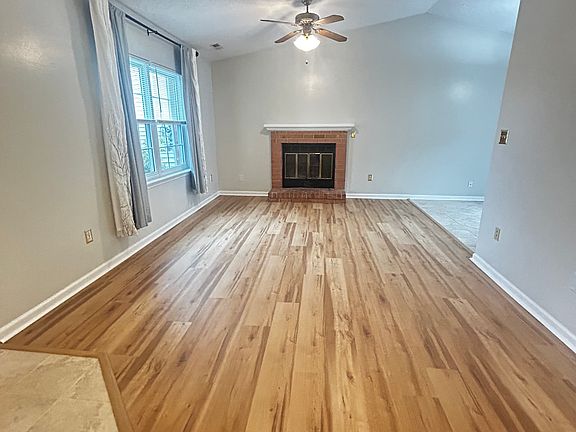 Living room with Cathedral ceilings