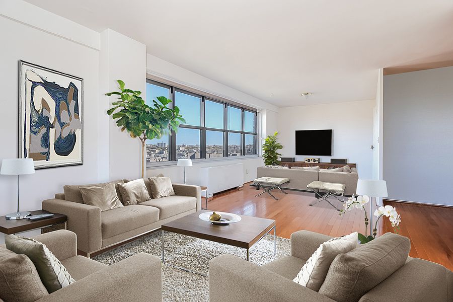 Virtually Staged Living Room