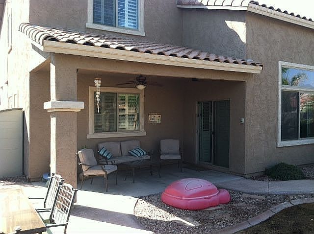 Cozy back patio