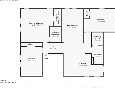3 bed, 1349 sqft, $3,800 — Photo 1