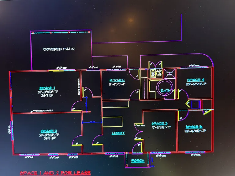 Floor plan of full office space
