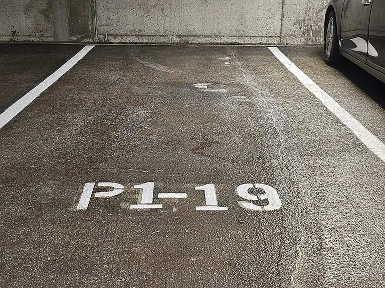 Designated, underground garage space