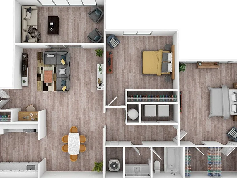 2 Bedroom | 1 Bath | 1135 SF 2 Bedroom | 1 Bath | 1135 SF