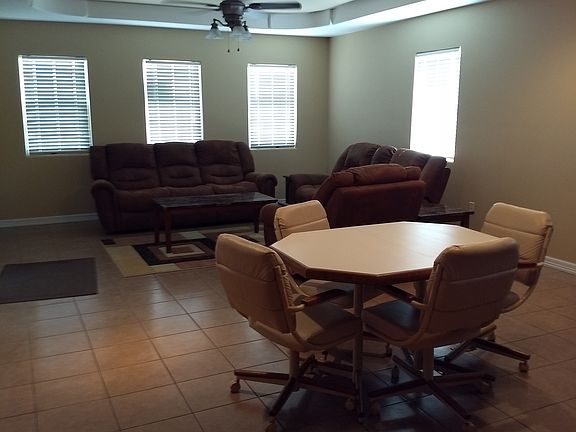 View of living room from kitchen