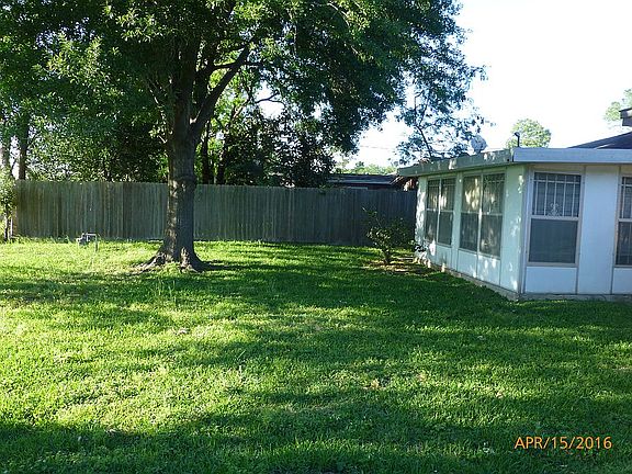 Fenced back yard
