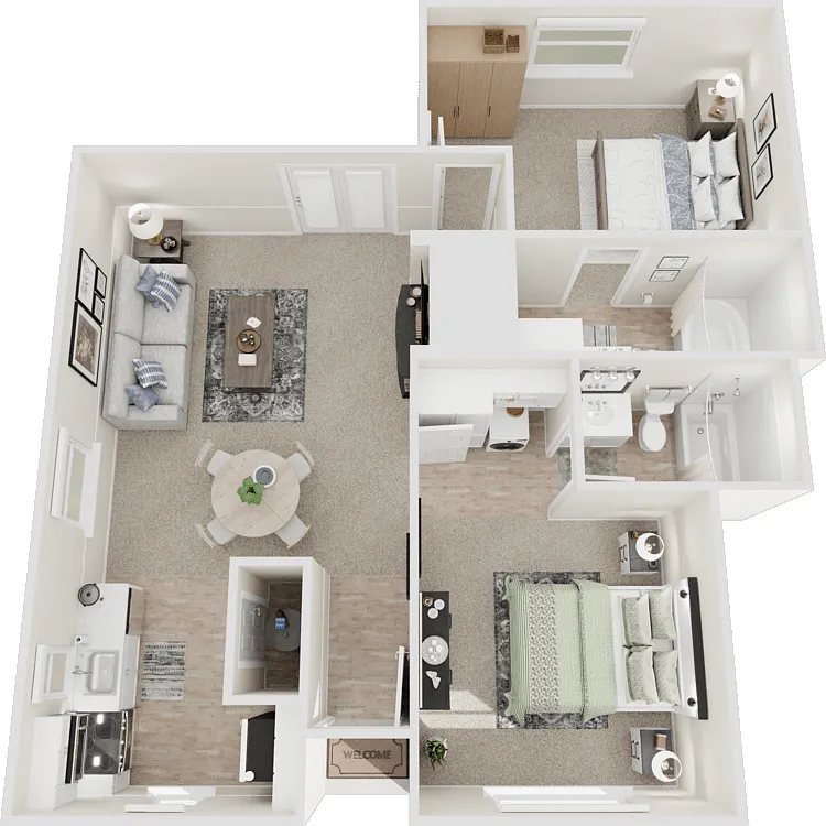 Floor plan 2 Bedroom