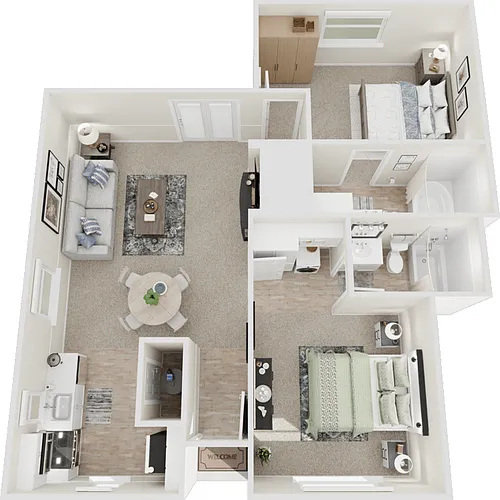 Floor plan 2 Bedroom