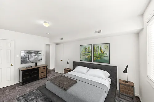 Floor plan 1 Bedroom w/ Balcony - 700 Sq Ft