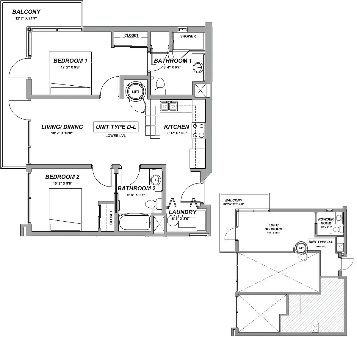 Floor plan D-L