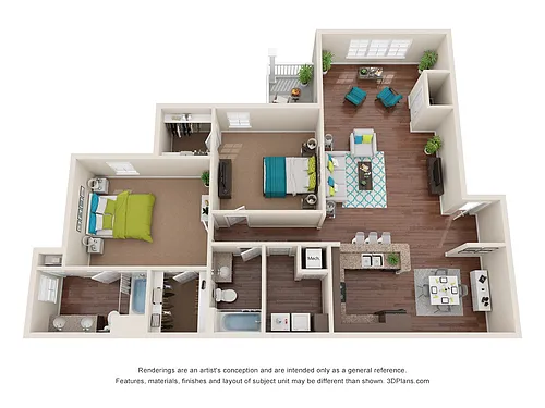 Floor plan Camden With Sunroom