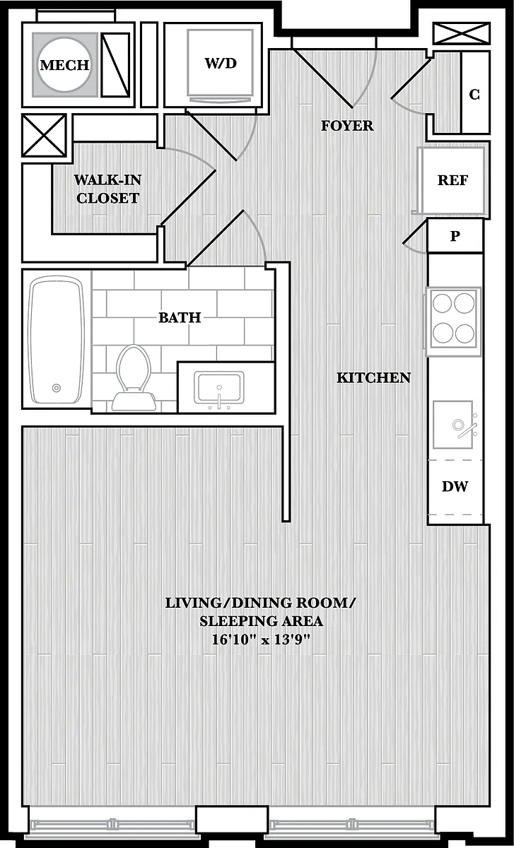 Floor plan Studio