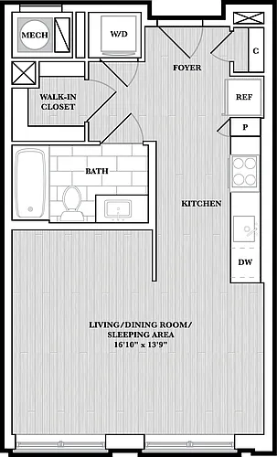 Floor plan Studio