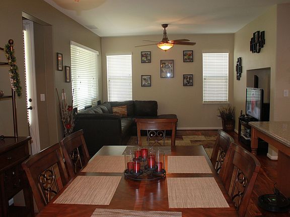 Dining and living space