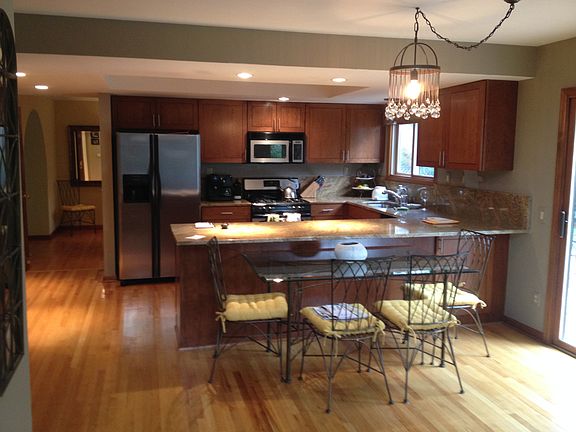 Kitchen and eating area