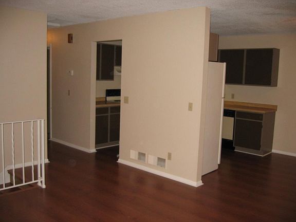 View of kitchen from living room.