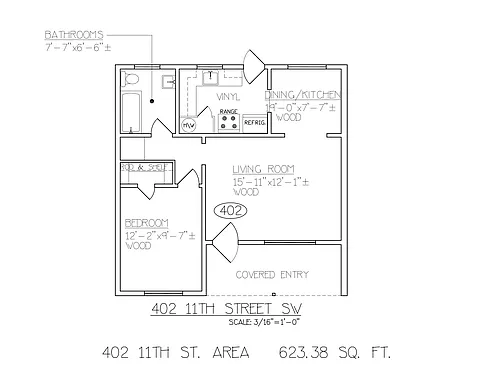 Floor plan 402 11th Street SW