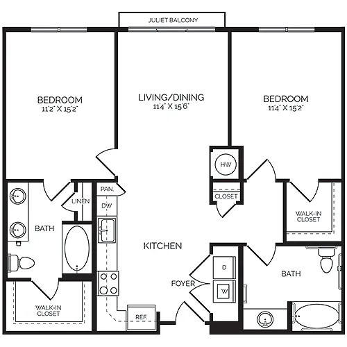 Floor plan B1b