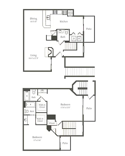 Floor plan C Townhome - Signature