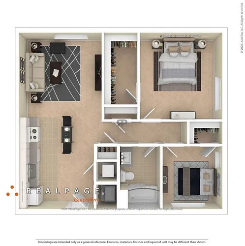 Floor plan 2 Bedroom