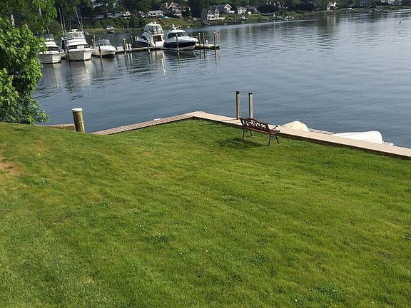 Patio view towards the Oyster Point marina