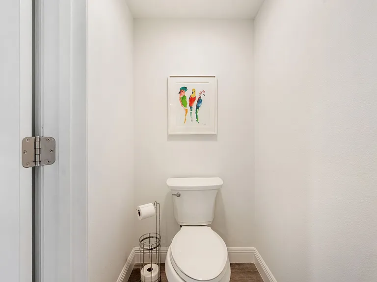 Private Main Bedroom toilet with door.