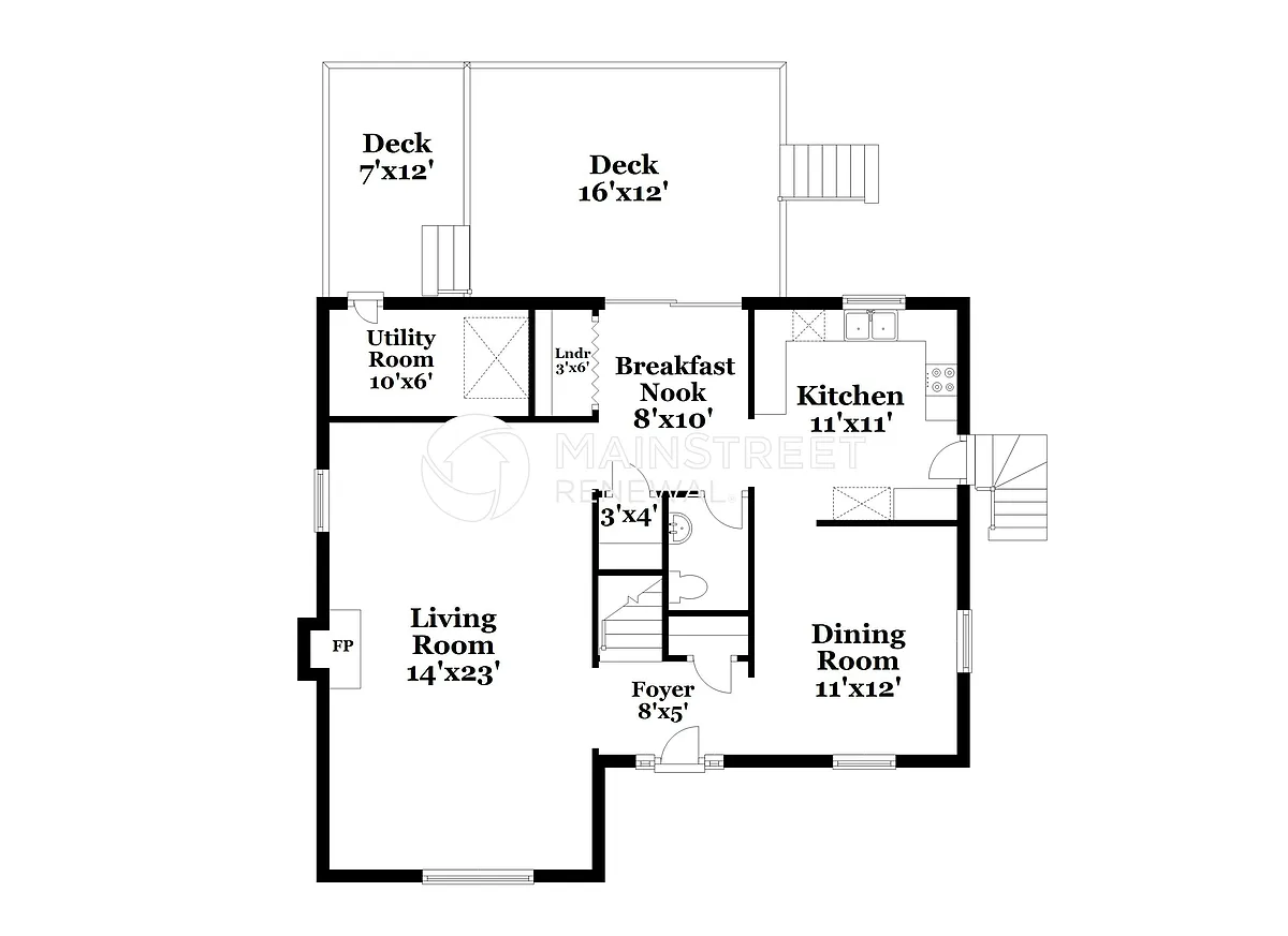 Floor Plan - 7306 Reynard Ln
