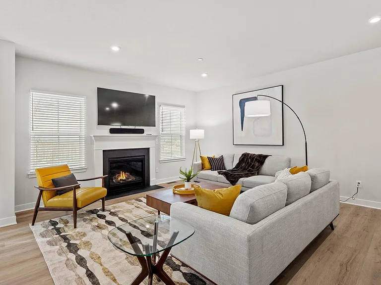 The cozy gas fireplace and Wi-Fi enabled 65" TV make this the perfect place for relaxing