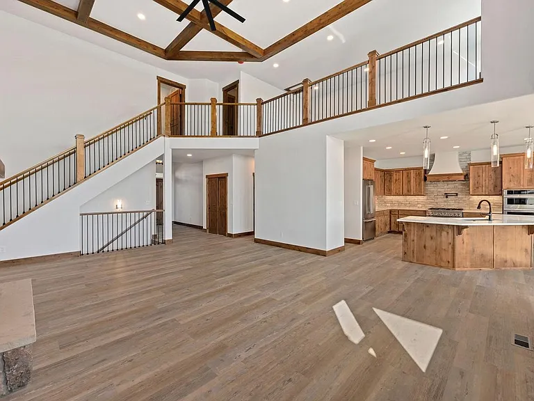 Living room to kitchen