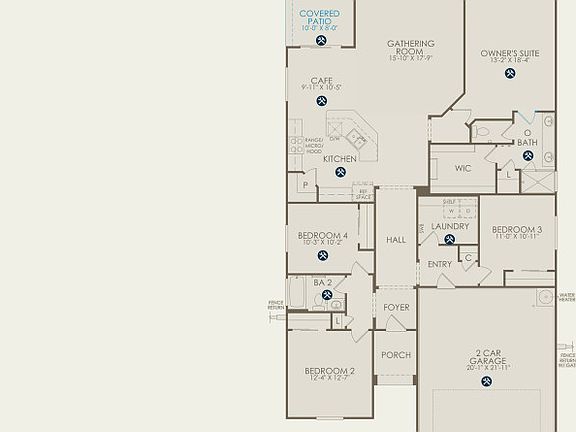 Gateway Floor Plan, Quick Move-in Home, Floor 1