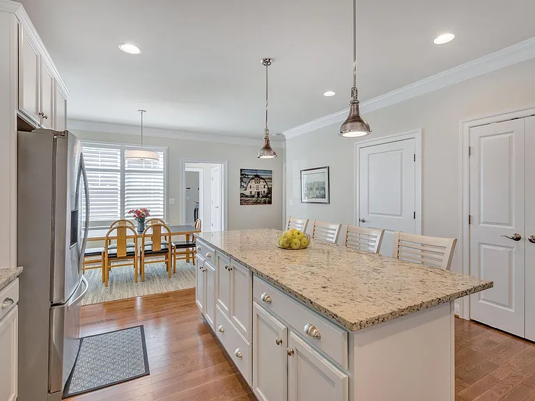 Kitchen, powder room and pantry.