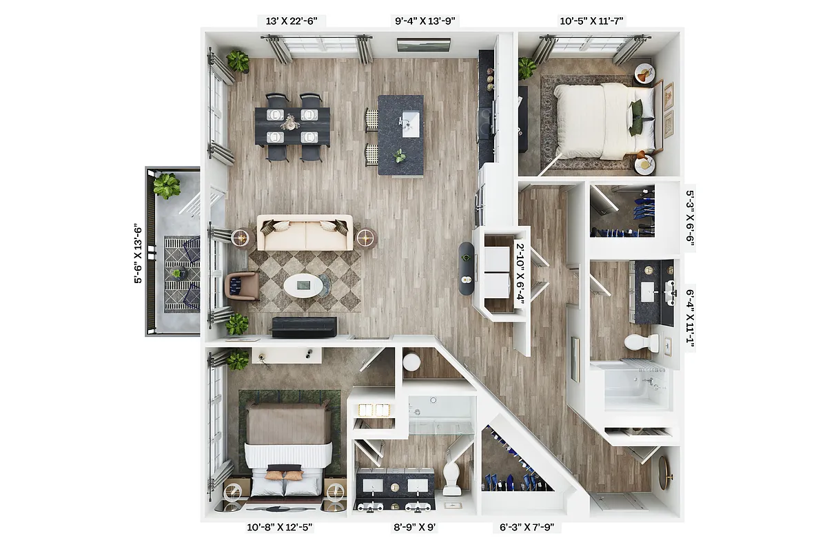 Floor plan B6