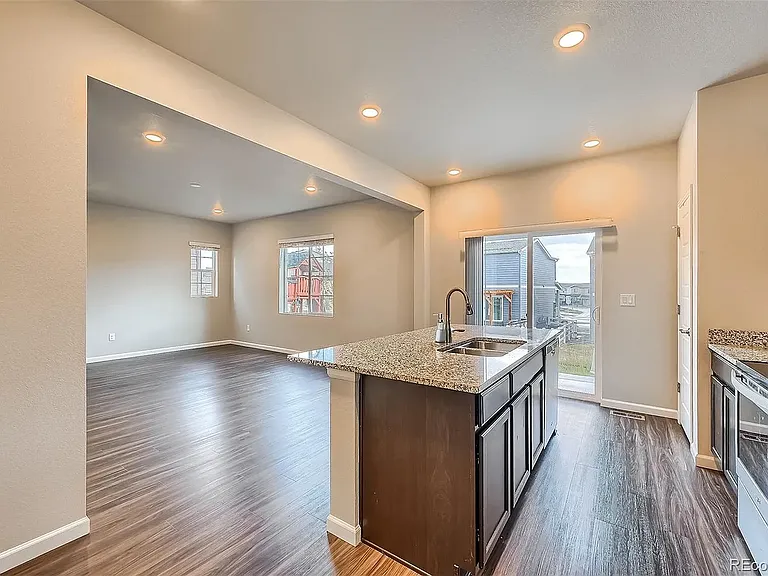 1st floor kitchen and living room