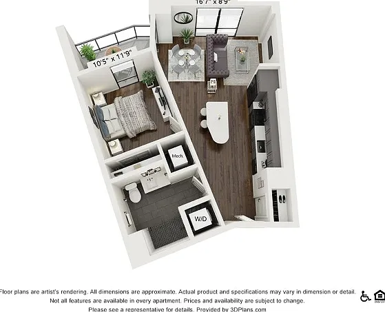 A7 | 1 bed 1 bath | 697 sq ft A7 | 1 bed 1 bath | 697 sq ft