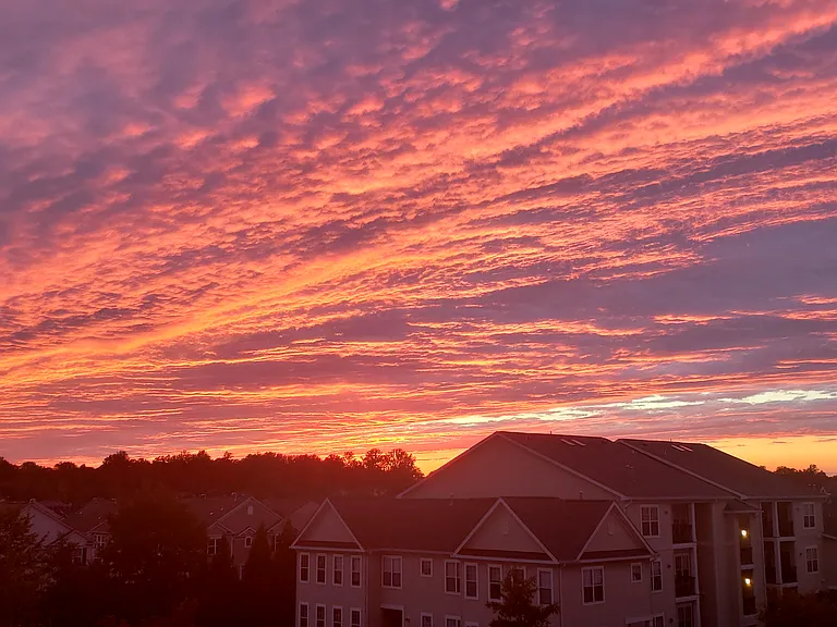 View from the Condo Living room after a rainy day, the painted sky.. Breathtaking view
