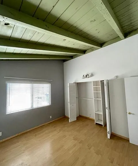 Master bedroom closet and entry door