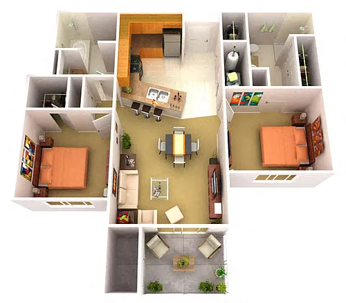 Floor plan 2B