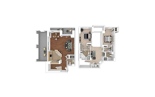 Floor plan B15 - Renovated