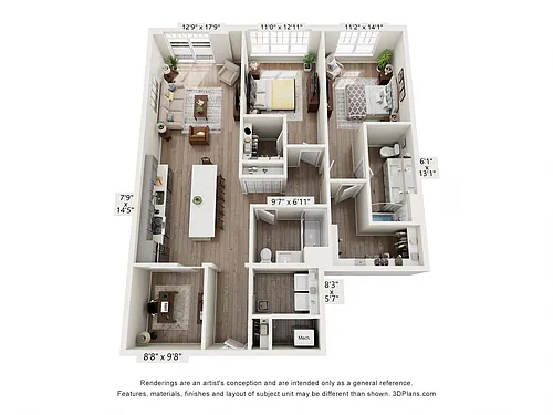 Floor plan Walker Style A