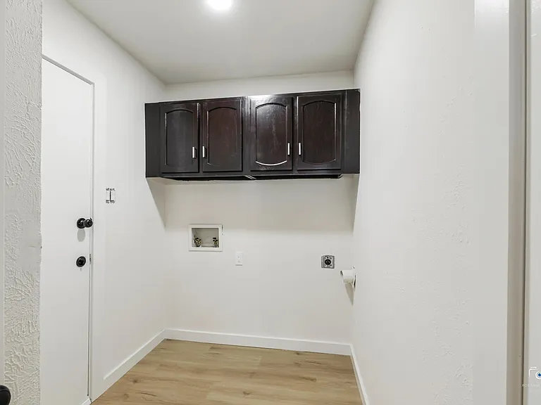 Laundry room off garage